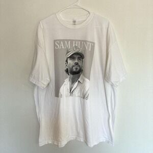 Sam Hunt Outskirts 2023 White Photo Tee size XXL